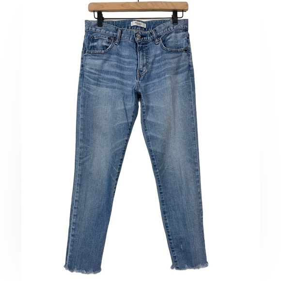 Moussy Denim - Moussy Vintage Skinny Jeans With Fringe Raw Hem Crop Size 28 29 No Size Tag